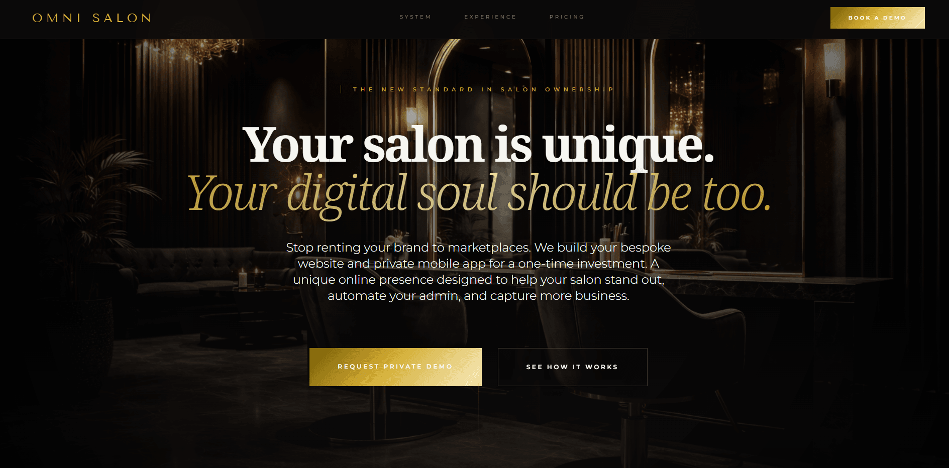 Omni Salon website